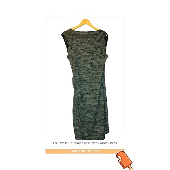 La Classe Couture Cross-Neck Maxi Dress - Picture 2 of 2